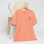 Jesus Has My Back Tee – Heart & Cross Tee