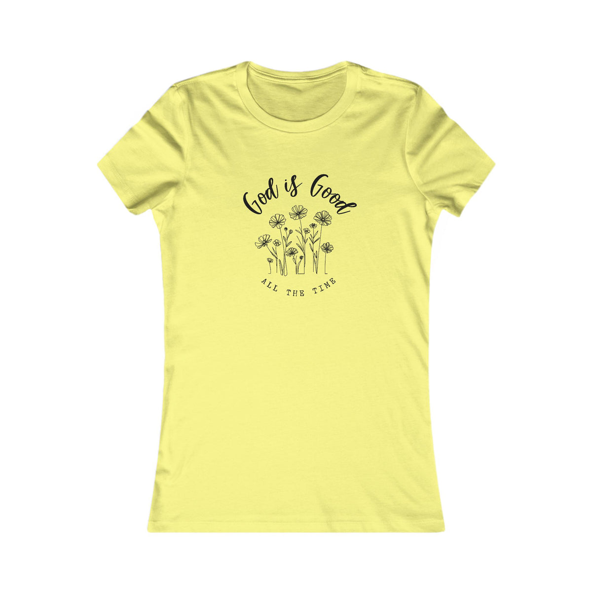 God Is Good All The Time-Women's Floral Tee