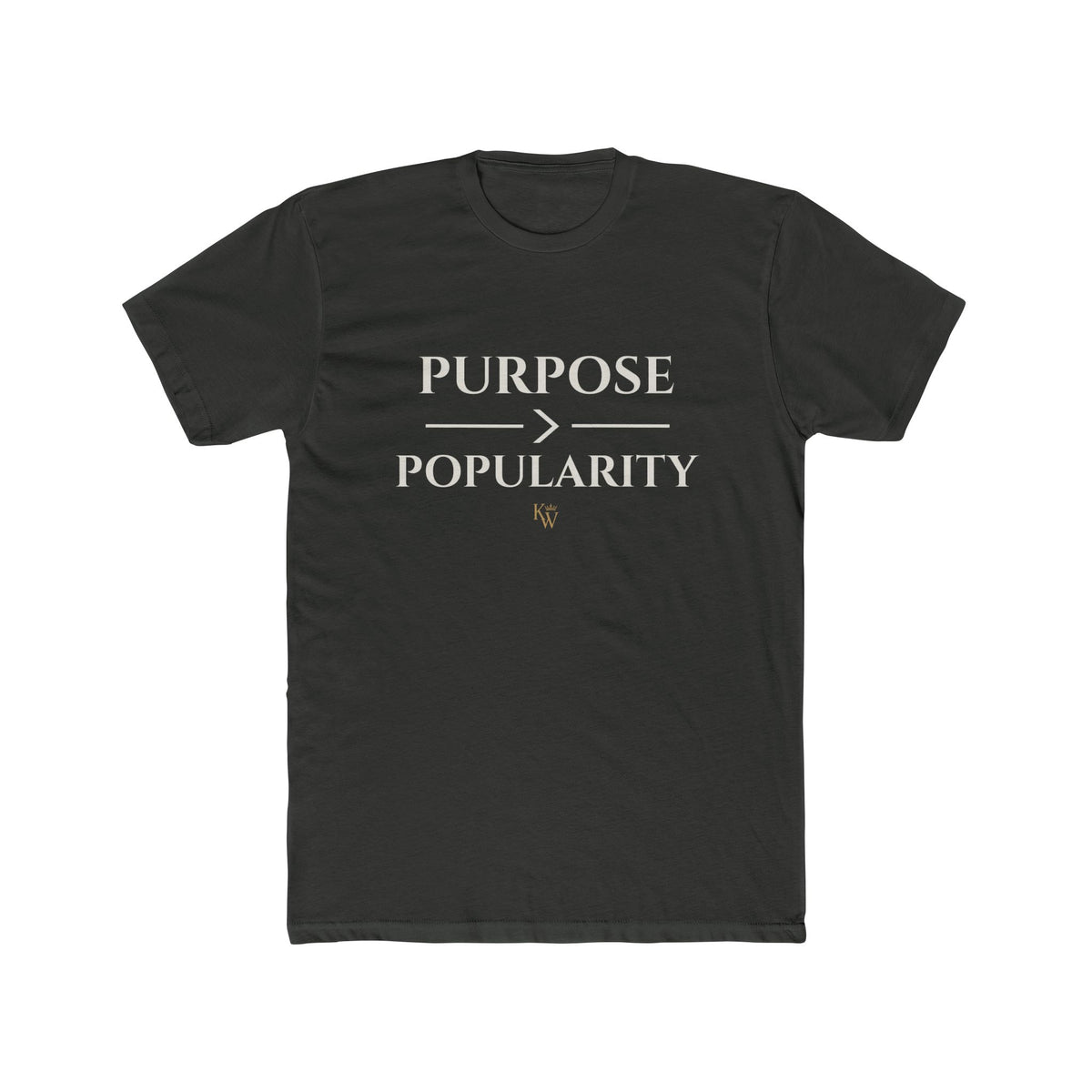 Purpose Over Popularity T-Shirt — Inspirational Crew Tee