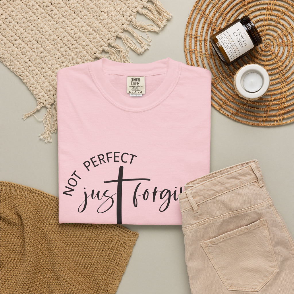 Not Perfect, Just Forgiven-Women's Christian Tee