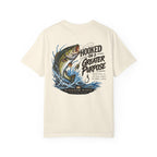 Hooked on a Greater Purpose Christian Fishing T-Shirt — Colossians 3:2
