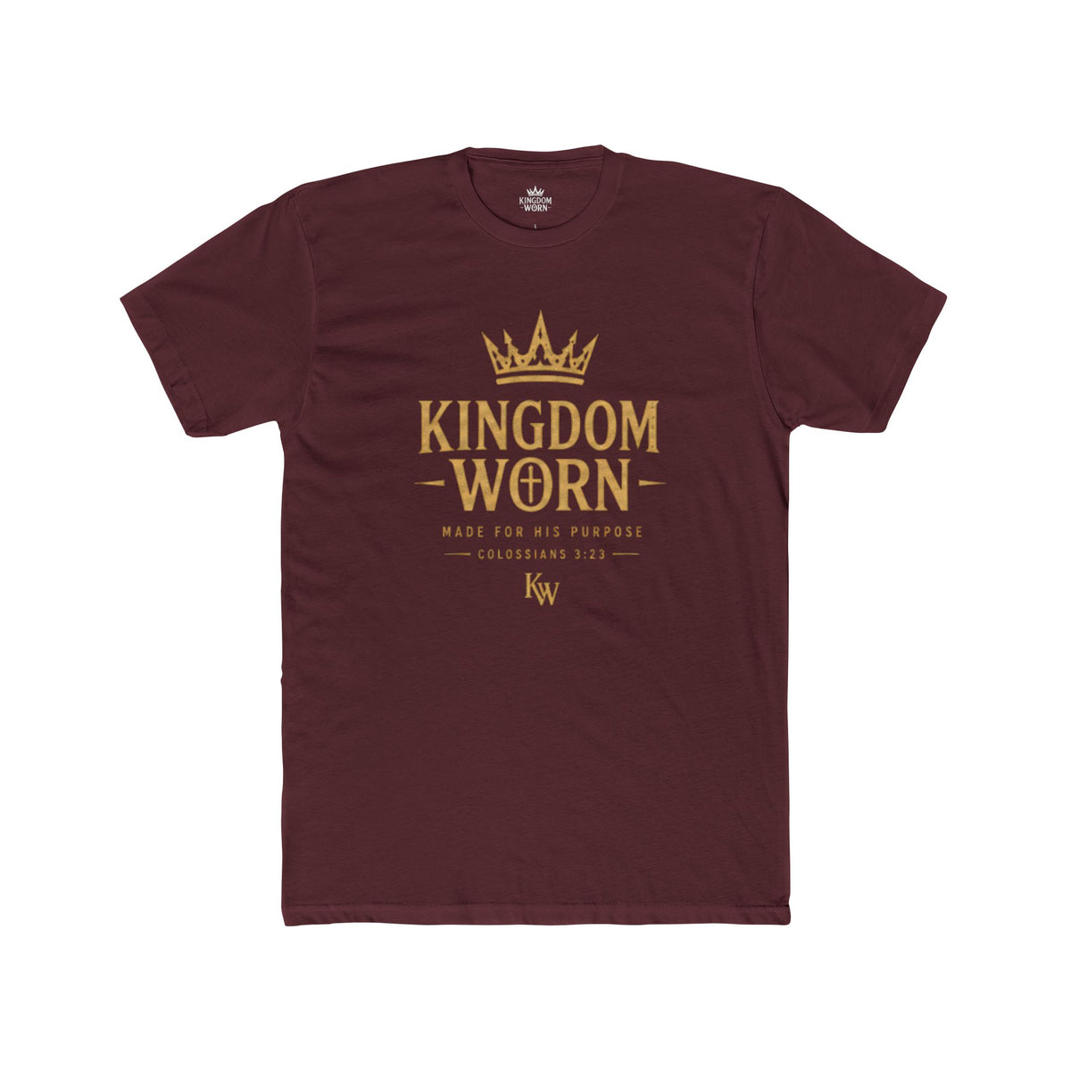 Kingdom Worn Crown Tee — Signature Logo