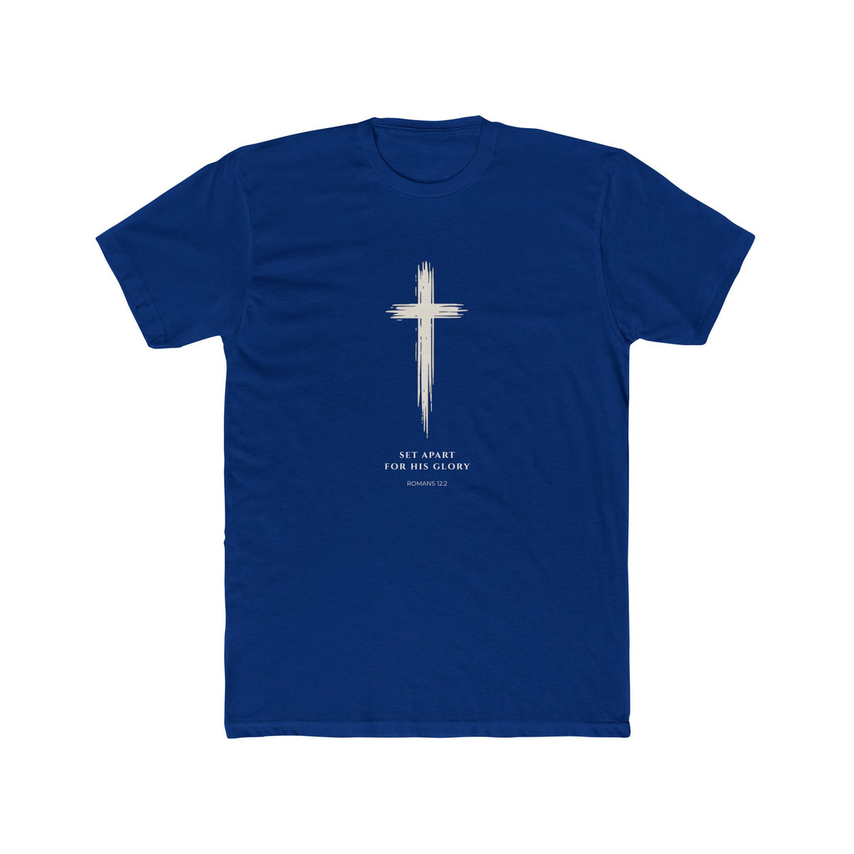 Romans 12:2 Cross Faith Tee-Set Apart for His Glory