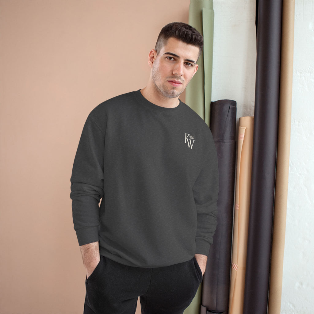 Greater Is He – 1 John 4:4 Lion Back Print Christian Crewneck