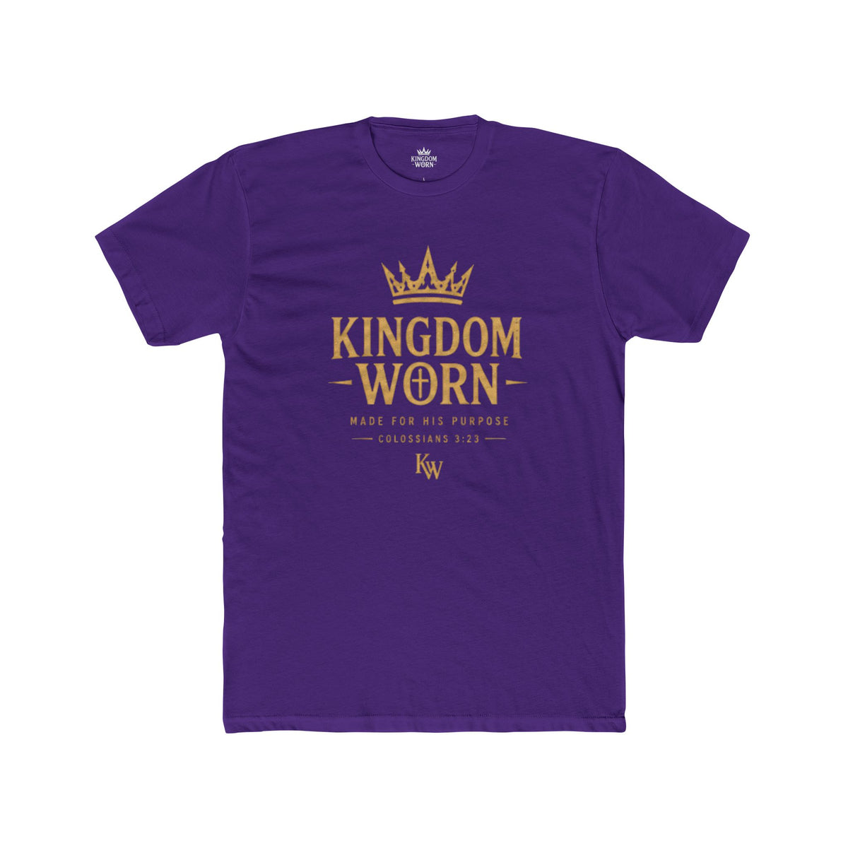 Kingdom Worn Crown Tee — Signature Logo