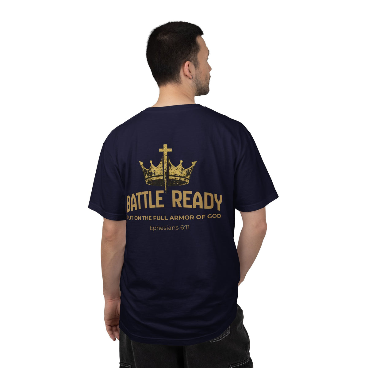 ingdom Worn Battle Ready Ephesians 6:11 Faith Tee