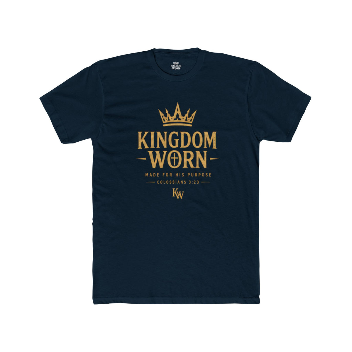 Kingdom Worn Crown Tee — Signature Logo