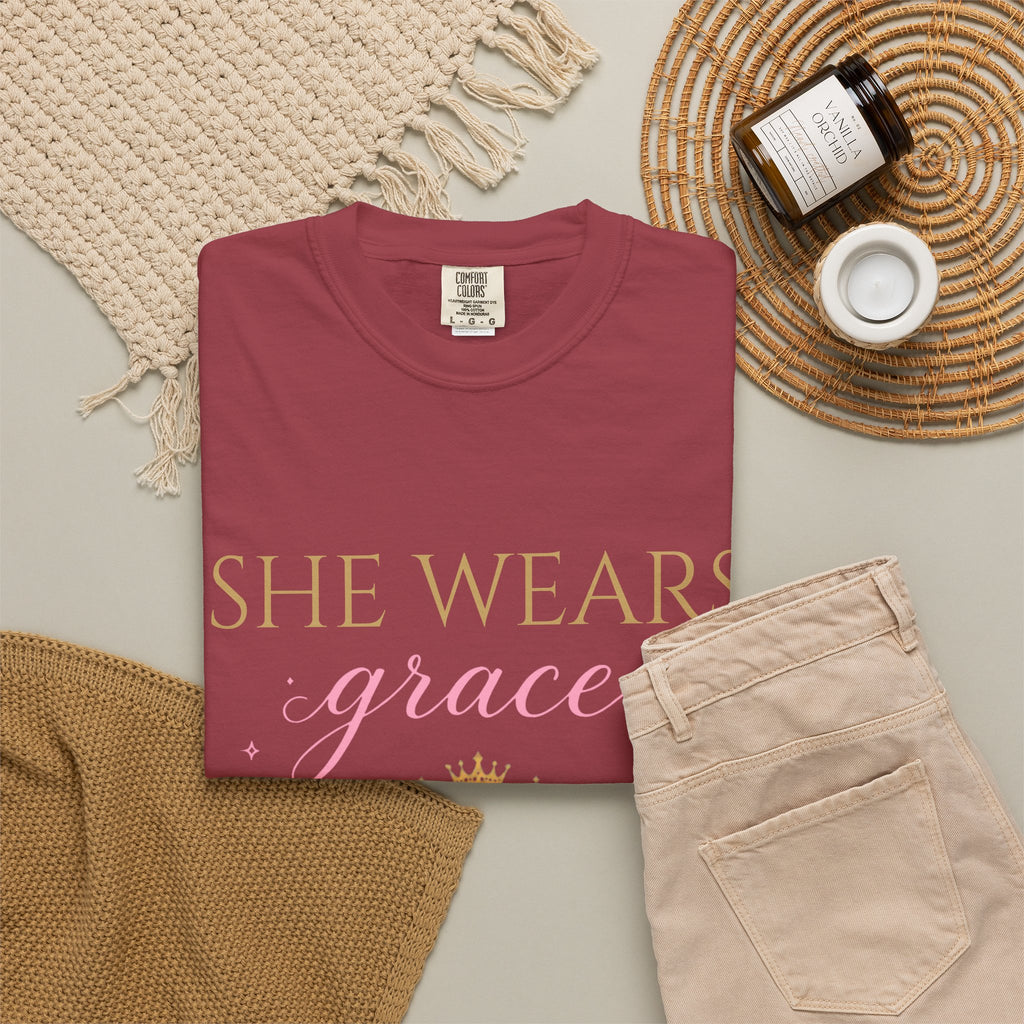 She Wears Grace-Proverbs 31 Women's Tee