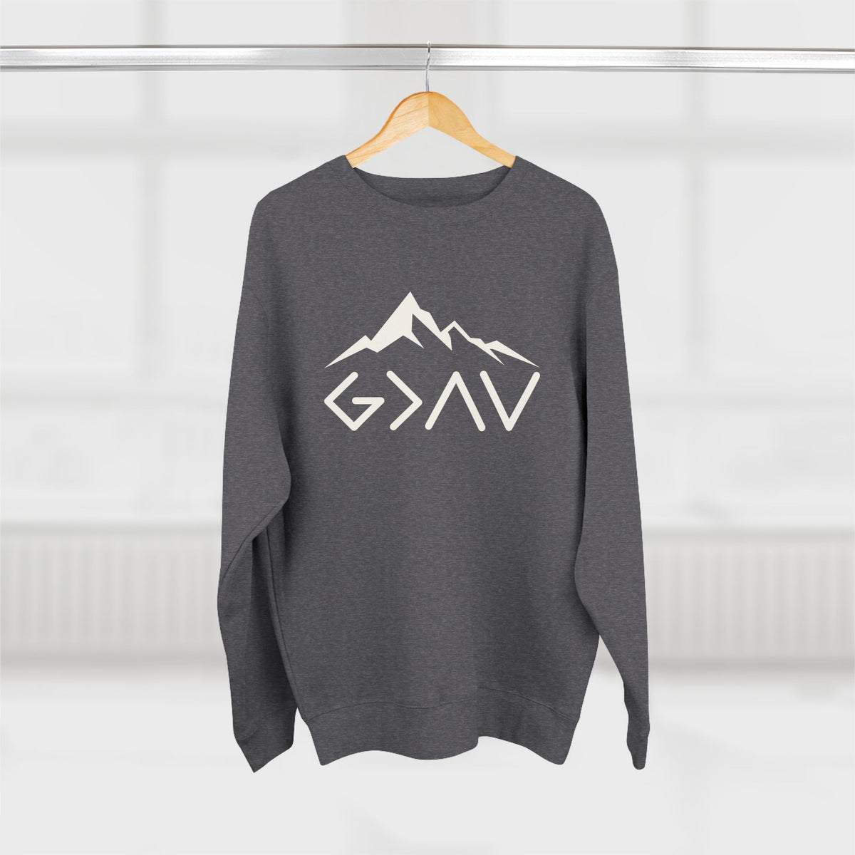God is Greater-Christian Crewneck Sweatshirt