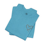 Jesus Has My Back Tee – Heart & Cross Tee