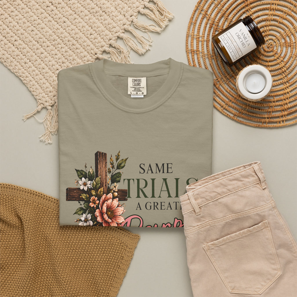 Same Trials, A Greater Purpose – Romans 5:3–5 Christian Print Tee