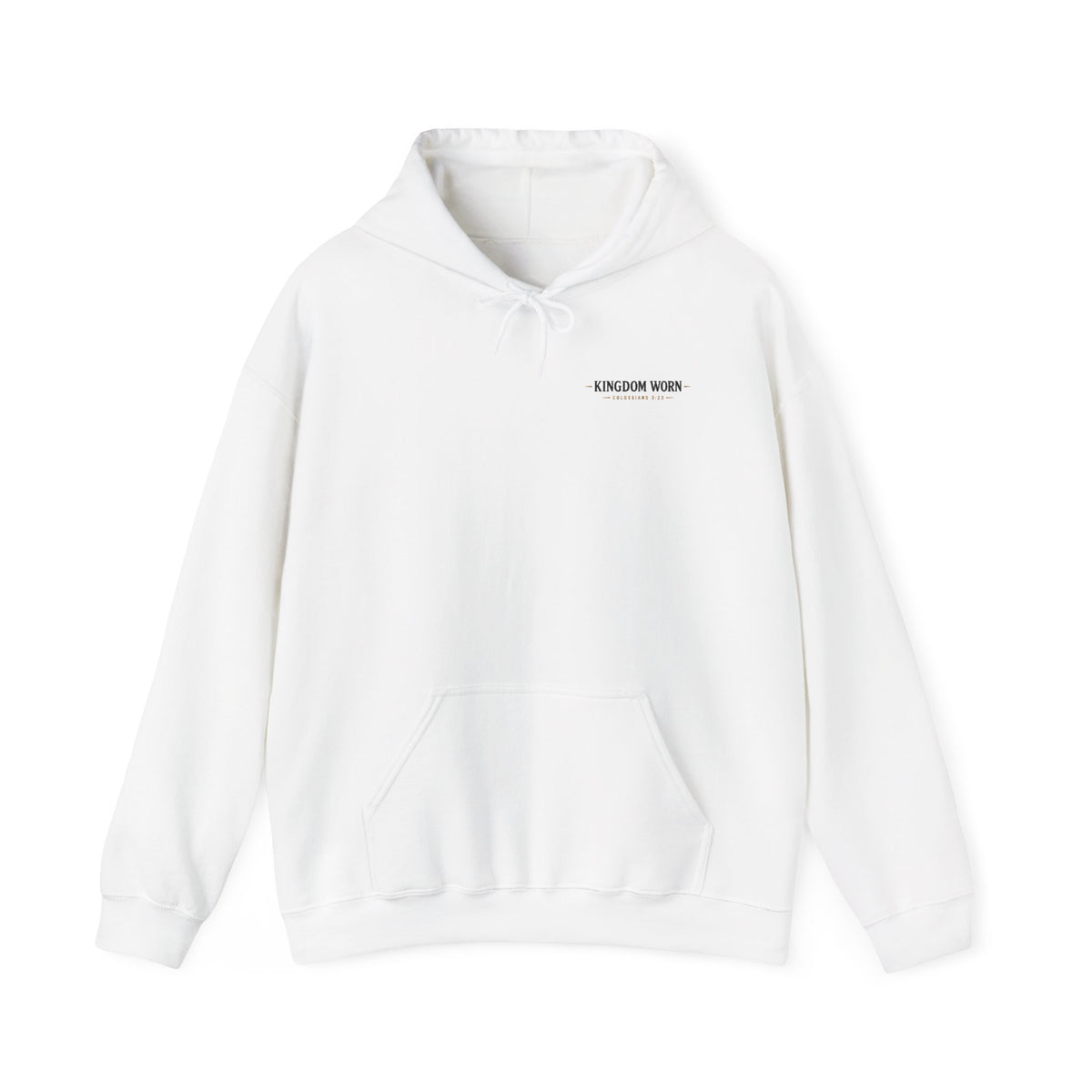 Kingdom Worn Signature Logo Hoodie – Christian Everyday Sweatshirt