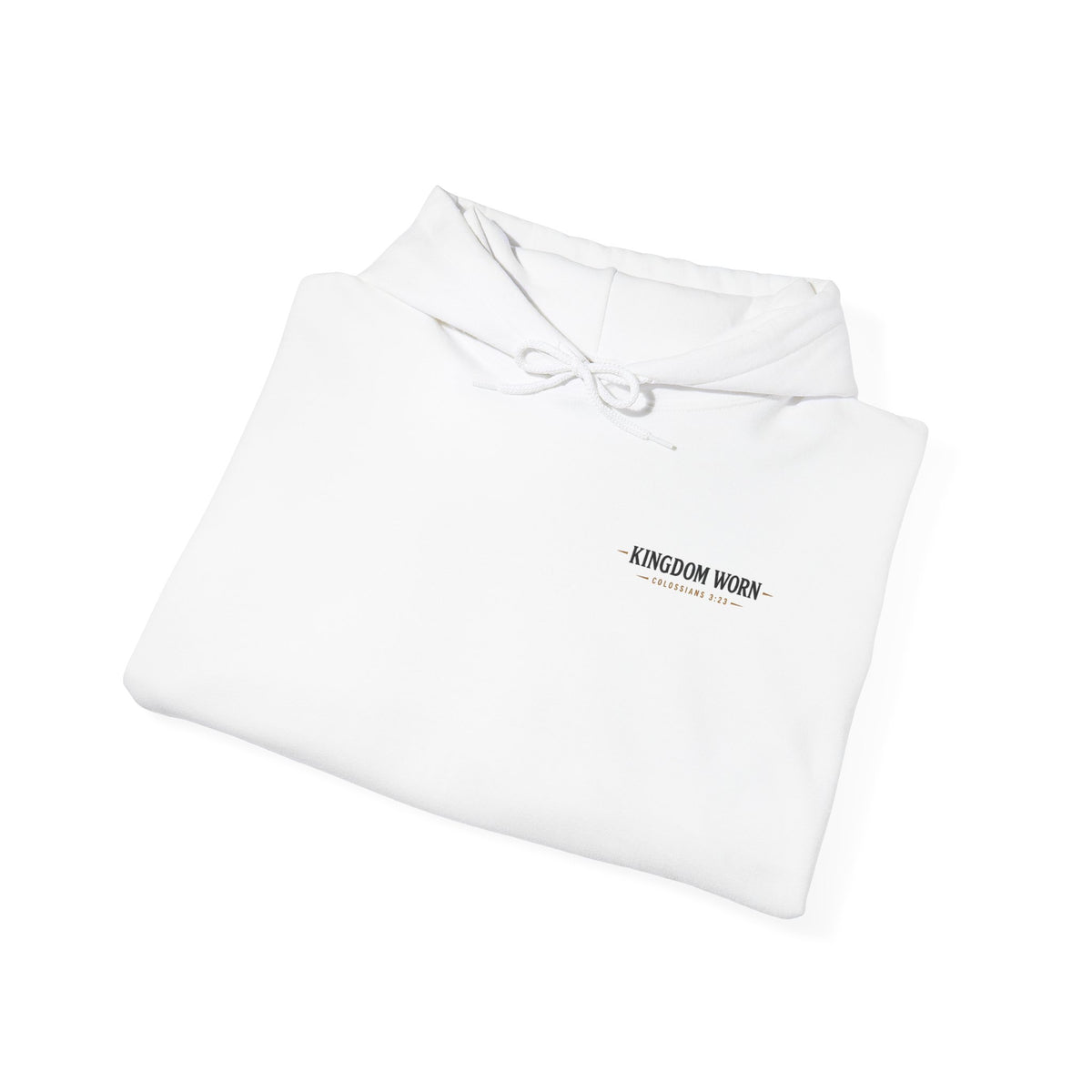 Kingdom Worn Signature Logo Hoodie – Christian Everyday Sweatshirt