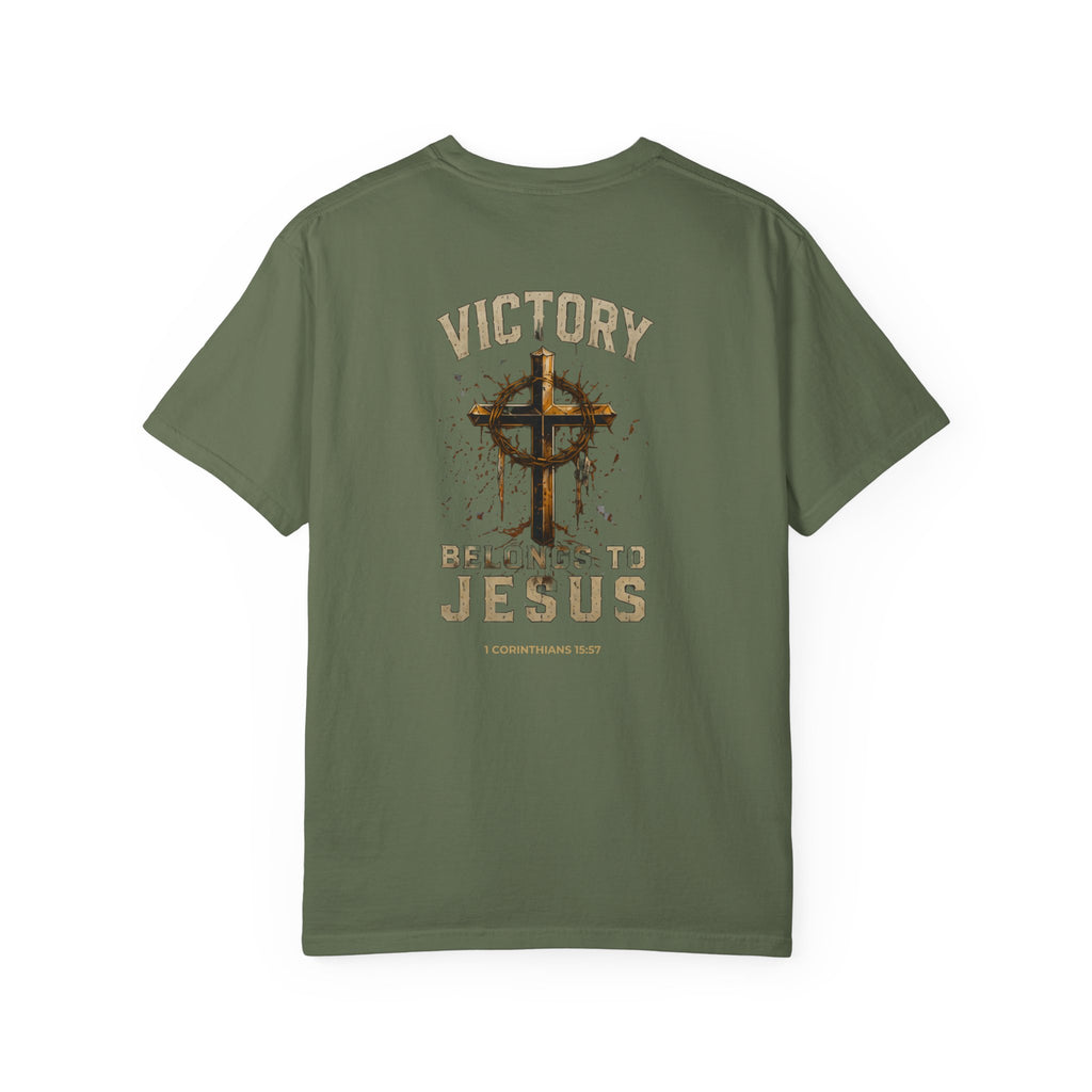 Victory in Jesus Christian T-Shirt — Victory Belongs to Jesus