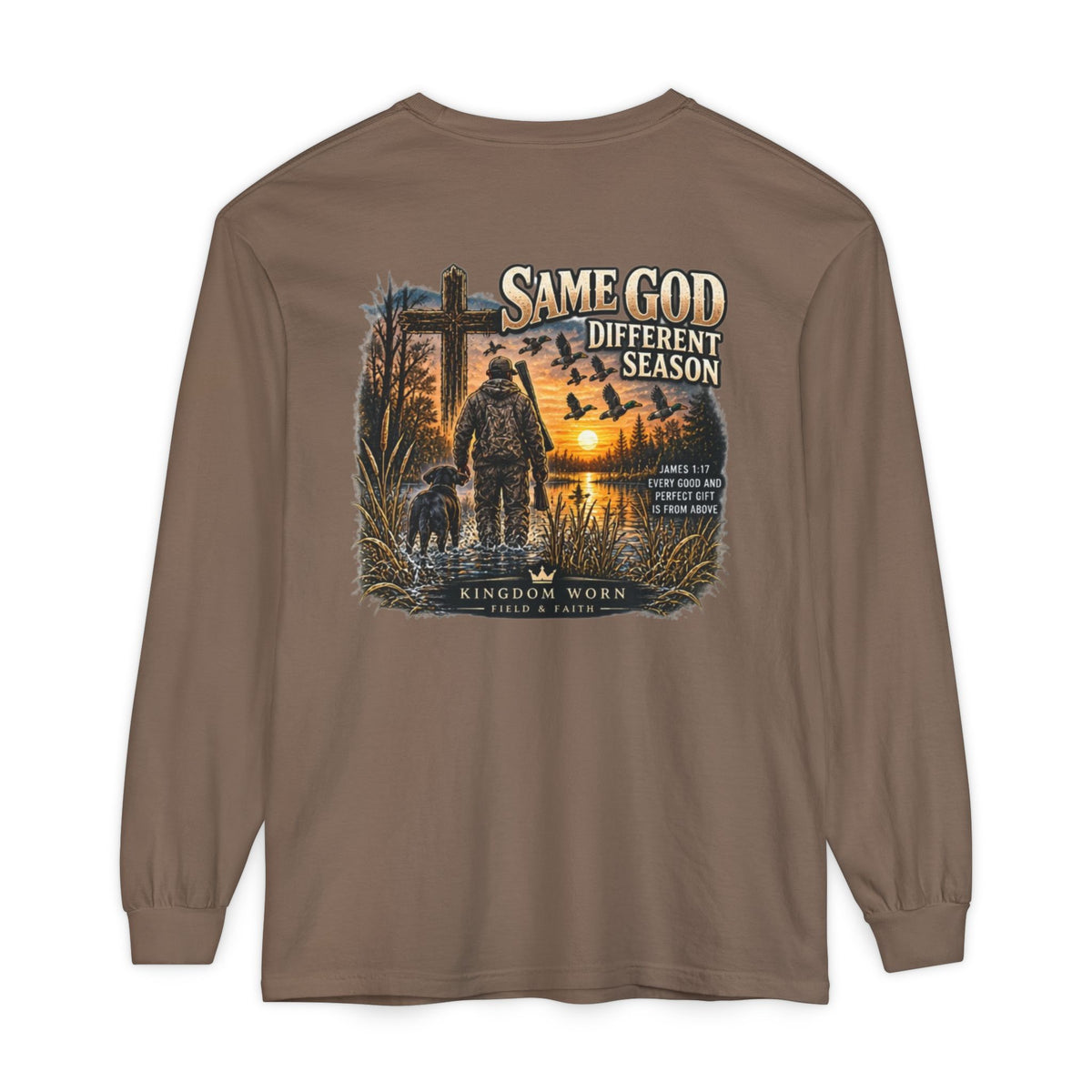 Same God Different Season Long Sleeve Christian Hunting Shirt