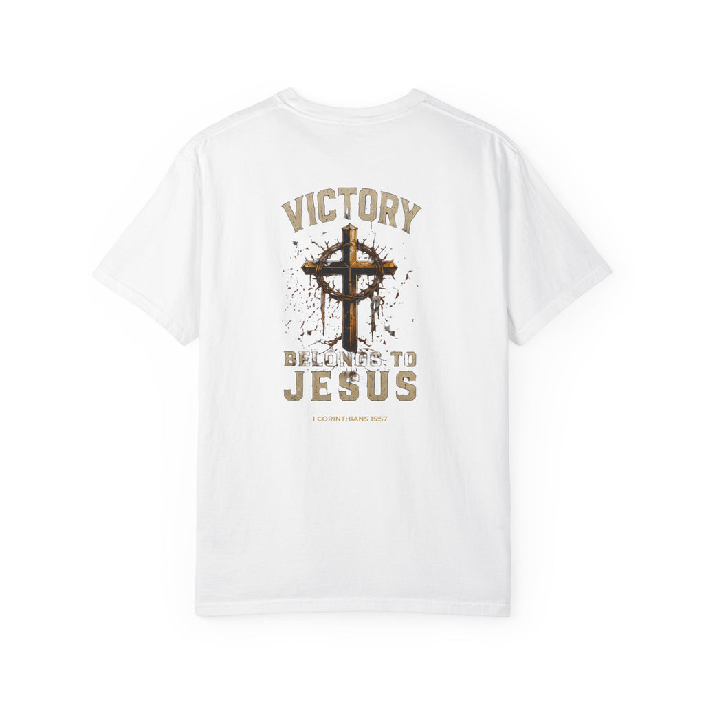 Victory in Jesus Christian T-Shirt — Victory Belongs to Jesus