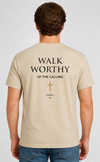 Kingdom Worn Walk Worthy Inspirational Faith Tee Ephesians 4:1
