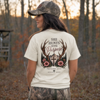 Pesonalized She Hunts With Purpose Christian Deer Hunting T-Shirt