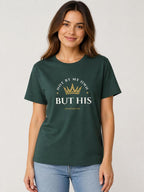 Not By My Own But His Ephesians 3:20 Christian T-Shirt made with organic cotton and recycled polyester